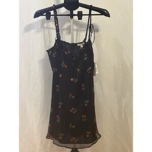 NWT For Love & lemons Cherry Mini Dress size L